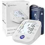 PATH PHARM Blood Pressure Monitor for Home Use with Adjustable Arm Cuff, Backlit LCD Display, and User Memory, Precision Accurate Machine for Home, Portable Travel Size, Canadian Brand