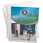 Business Source Top Loading Sheet Protectors - 8.5 x 11 Inches - Pack of 50 (32357)