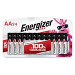 Energizer AA Batteries, Max Double A Battery Alkaline, 24 Count