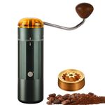 zeroHero Coffee Grinder Manual, Manual and Electric Dual Mode for Home Use, Hand Coffee Grinder Capacity 25g with 7-Core Conical Burr 38MM, External Adjustable, Double Bearing Positioning(Green)