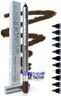 Wonderskin Eyeliner Pencil, 1440 Longwear Brown Glitter Eyeliner Pencil - Waterproof, Sharpenable & Smudge Proof (Gold Mocha)