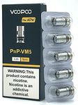 PNP Coils VM5 0.2ohm Mesh coils (5 pcs) for Voopoo Drag S and Drag X Kits, NOT Suitable for High VG - Nicotine Free