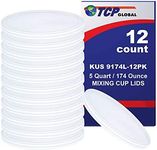 TCP Global/Custom Shop Box of 12 Lids - 5 Quart Exclusively Fits TCP Global 174oz Paint Mix Cups