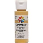 Delta Creative Ceramcoat Acrylic Paint, Assorted Colors, 2 oz, Antique Gold