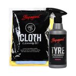 Supagard Tyre & Trim Dressing, 500ml - Spray-On Tyre Shine for a High Gloss Matte Finish - Back to Black Restorer for Tires, Bumpers & Rubber - Instant Wet Look Protection, Easy Application