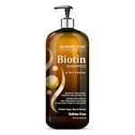 Majestic Pure Biotin Shampoo - Volumizing Shampoo for Hair Loss - with DHT-3 Blocker - Hydrating & Nourishing - Sulfate Free, for Men & Women - Thin Hair Shampoo - 16 fl oz