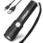 Energizer Eveready Rechargeable LED Super Bright Torch, Flashlight for Outdoor Lights, Ideal for Emergencies and Camping. Light Weight, Water and Impact Resistant, Micro USB Charging Cable Included