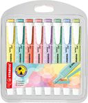 Highlighter - STABILO swing cool Pastel - Pack of 8 - Assorted Colours