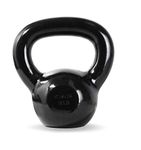 CAP Barbell 15 lb Enamel Coated Cast Iron Kettlebell | Black