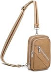 INICAT Casual Sling Bag Small Crossbody Bags Shoulder Bag for Women(Khaki ch)