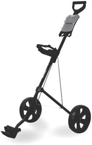 Jef World Of Golf Deluxe Steel Golf Cart, Black