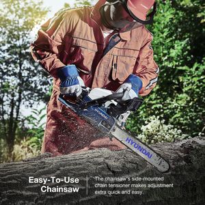 Hyundai 62cc Petrol Chainsaw, 20-Inch Bar – Powerful Garden Tool