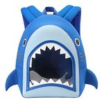 NOHOO Toddler Backpack Kids Backpack Cute Animal Schoolbag Waterproof Ocean Backpack for Baby Boys Girls Age 3 to 6 (Shark)