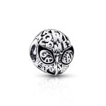 H.ZHENYUE Superhero Mask Charm Bead fit Bracelet Necklace for Woman Girls,925 Sterling Silver Pendant Beads,Birthday Christmas Halloween Valentine's Day Gifts