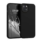 kwmobile Case Compatible with Apple iPhone 13 Case - TPU Silicone Phone Cover with Soft Finish - Black