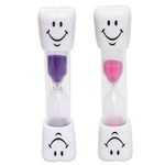 Smile Sand Egg Timer - 2 minute Timer (Set of 2) (Pink and Purple)