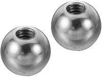 PATIKIL M6x15mm Ball Nuts Knob, 2 Pack Female Thread 304 Stainless Steel Round Blind Hole Screw Cap Cover for Lighting Machinery DIY Decoration, Silver