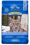 Blue Buffalo Wilderness High Protein Grain Free, Natural Adult Indoor Dry Cat Food, Chicken 4.9kg bag - Large Bag, kibble