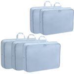 HJLSE Expandable Compression Packing Cubes for Travel - Storage Bag Luggage Packing Organizers - Compression Cubes for Suitcases and Backpacks (Pack of 5)