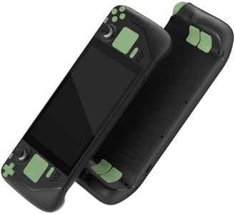 eXtremeRate Matcha Green Replacement Full Set Buttons for Steam Deck, DIY Custom ABXY D-pad Trackpad Bumpers Triggers Buttons and Screwdriver Tool for Steam Deck LCD Handheld Console - Console Without