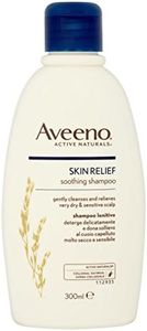 Aveeno Skin Relief Soothing Shampoo, With Soothing Oat, Suitable For very dry sensitive Scalp, Suitable for Thin & Fragile Hair, Soap Free, High Tolerance Formula, 300ml