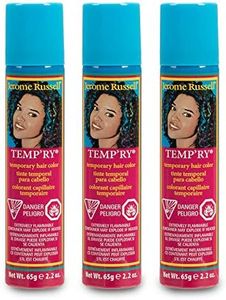 Jerome Russell Temp'ry Spray-on Red Wine Hair Color, 2.2oz x 3 pack