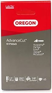 Oregon 91PX045E AdvanceCut Chainsaw Chain for 12-Inch (40.6 cm) Bar -45 Drive Links – low-kickback chain fits Dolmar, Echo, Bosch, Einhell and more