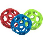 JW Pet Tough By Nature Dog Hol-ee Roller Asst Size 3.5, Assorted Colors (Pack of 2), Small Breeds