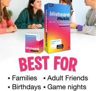 Lucky Egg Misheard Music Game – Party Card Game for Adults & Teens