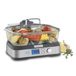 Cuisinart Cook Fresh Digital Glass Steamer, 5 Preprogrammed Food Settings, One Size, Stainless Steel (STM-1000C)
