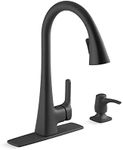 Kohler R22867-SD-BL Maxton Pull-Down Kitchen Faucet with soap/Lotion Dispenser, Matte Black