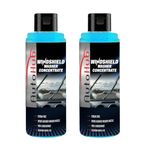 Auto Hub Windshield Washer Fluid for Car, Car Windshield Cleaner Liquid In Concentrate Form (20 ML Enough For 1L Tank) - Instant & Streak Free Car Glass Cleaning from Our Car Wiper Liquid Pack of 2