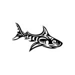 Shark Blade - Animal Decal Vinyl Sticker for Car, Bike, iPad, Laptop, MacBook, Helmet