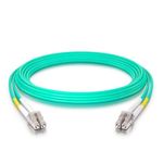 10Gtek Fiber Patch Cable - LC to LC OM3 10Gb/Gigabit Multi-Mode Jumper Duplex 50/125μm LSZH Fiber Optic Cord for SFP Transceiver, Aque, 2-Meter(6.5-ft)