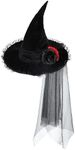 JIAHG Halloween Black Velvet Witch 