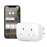 Eve Energy UK Set of 2 - Smart Plug & Power Meter with Built-in Schedules, Voice Control, no Bridge Needed, Apple HomeKit, Bluetooth, Thread