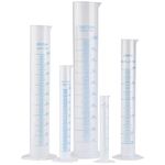 5pcs Measuring Cylinder Set 5 Sizes Graduated Polypropylene Test Tube in 1000 ml, 500 ml, 250 ml, 100 ml, 50ml for Home Science Experiments Laboratory Supplies