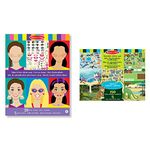 Melissa & Doug Reusable Sticker Books for 3+ Year Olds, Make a Face Sticker Book, Plane Activities & Reusable Sticker Books for 3+ Year Olds, Habitats & Nature Sticker Book, Plane Activities Toddlers