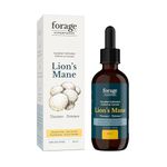 Forage Hyperfoods - Lion’s Mane Tincture, With Premium Mushroom Extract, For Memory Improvement and Nerve Support, Dual Extract, Alcohol-free, 60 ml