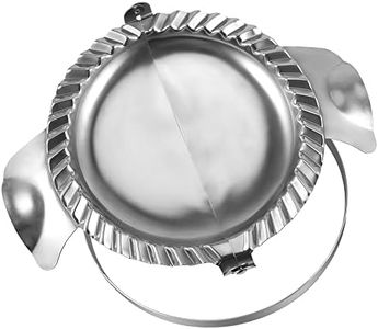 PAMISO Extra Large Empanada Maker, 7 inch Empanada Seal with Dough Cutter Circle, Stainless Steel Empanada Maker Press, Pastry Tools, Pocket Pie