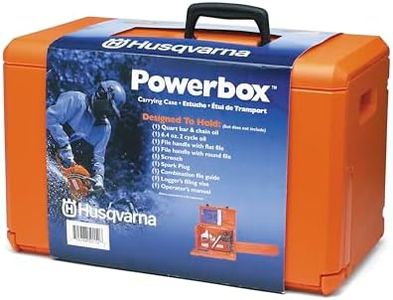 Husqvarna 100000107 Powerbox Chainsaw Carrying Case Compatible Gas Chainsaws, Chainsaw Case for Chainsaw Accessories, Filing Equipment and Oil, Orange