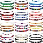 Yinkin 36 Pcs Surfer Bracelets for 