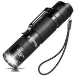 Activefire Mini AA Flashlight Max 800 lumens Cree led flashlight with clip, pocket Keychain Single mode Torch, powered by AA or 14500 Batteries, Bright led lights for Emergency lighting at night