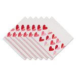 DII Table Top Collection, Cotton, Two Hearts, Napkin Set