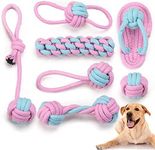 Speedy Panther 7Pcs Dog Rope Toys for Small Dogs, Puppy Rope Toys From 8 Weeks Small Dog, Puppy Chew Toys Natural Cotton Dog Tug Toys Puppy Teething Toys for Puppys Small Mediuem Dogs