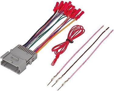 RED WOLF Car Stereo Wiring Harness Fit for 2002-2008 GMC Envoy Sierra, Chevy Silverado Impala w/Connector Butt Install Aftermarket Radio Wire Cable Connector Plug Adapter