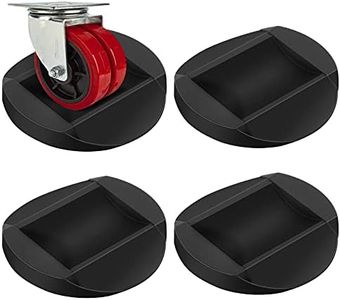 Bed Stoppers Furniture Stopper, 4 Pack Wheel Stoppers Furniture Caster Cups - Premium Solid Rubber Caster Cups Furniture Cups Fits to All Floors & Wheels of Sofas, Beds, Chairs, Prevents Scratches