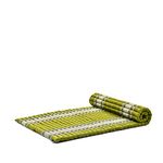 Leewadee - Foldable Floor Mattress - Japanese Roll Up Futon -Trifold Tatami Mat- Guest Floor Bed - Camping Mattress - Thai Massage Mat, Kapok Filled, 190 x 100 cm, Green