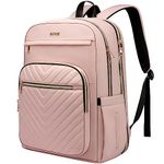 Laptop Backpack for Women, Fits 17.3 Inch Laptop Bag, Fashion Travel Work Anti-theft Bagpack,Business Computer Waterproof Backpack,Pink Large College Backpacks