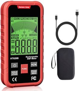 3-in-1 EMF Meter & Detector, Portable Rechargeable RF EF MF Tester with Sound & Light Alarm, for Home WiFi Signal & Electronics